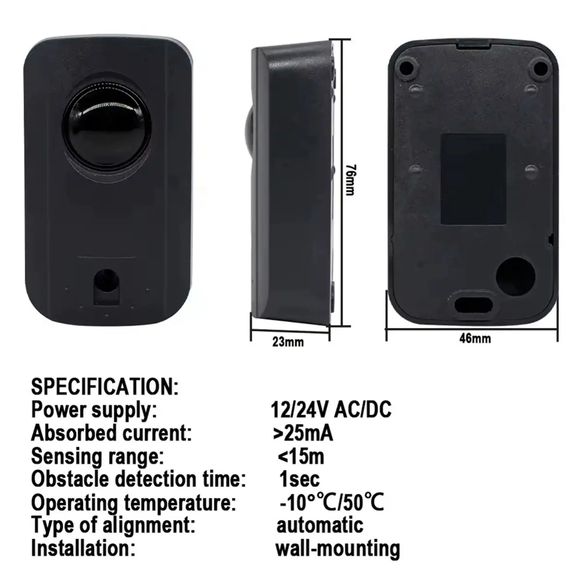 Automated Barrier Gate Safe Infrared Detector Sensor/ Swing /Sliding/Garage Gate /Door Safety Infrared Photocells