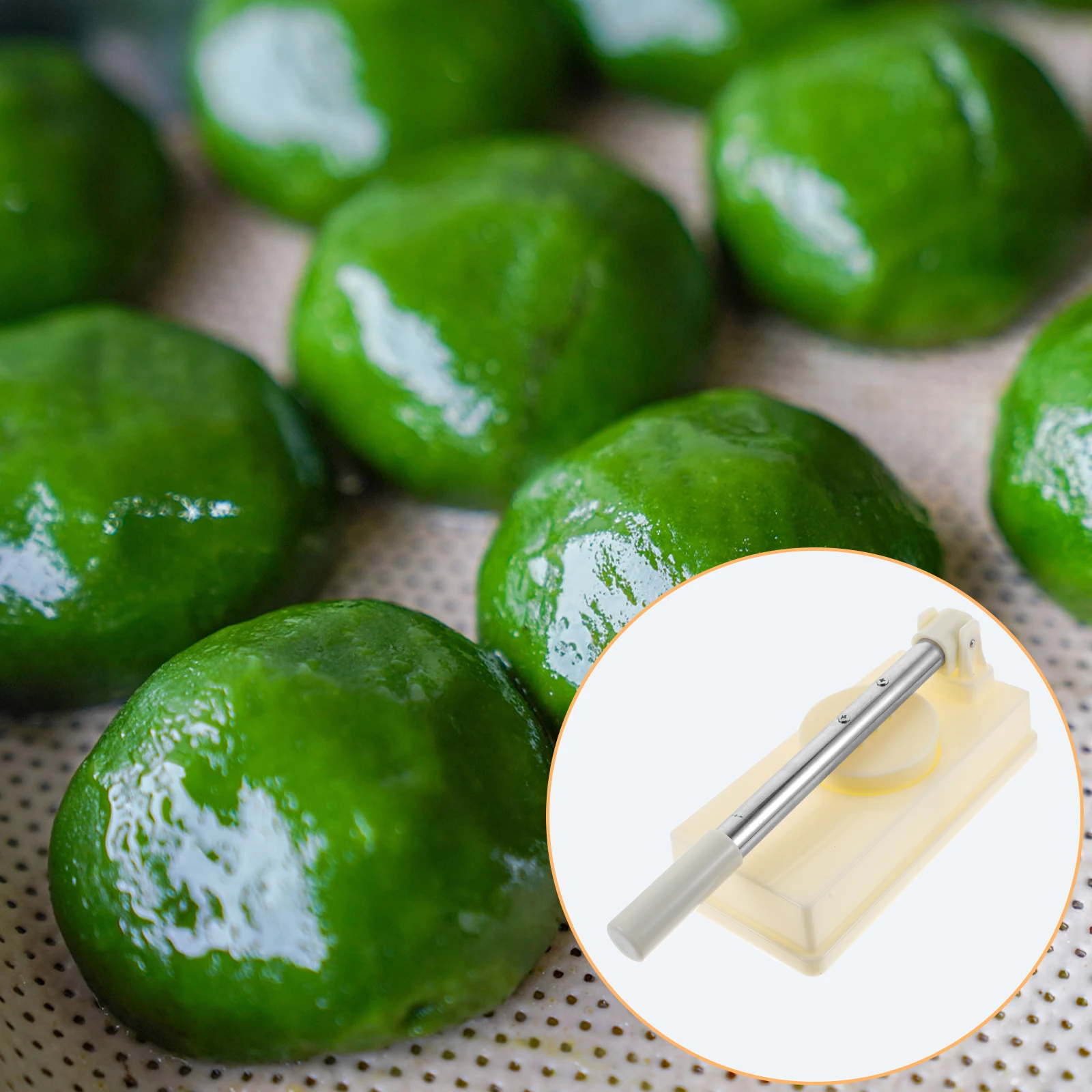 

Premium Dumpling Wrapper Press Mold Sturdy Stainless Steel ABS Dumpling Skin Artifact Dough Pressing Tool Kitchen Supplies Rice