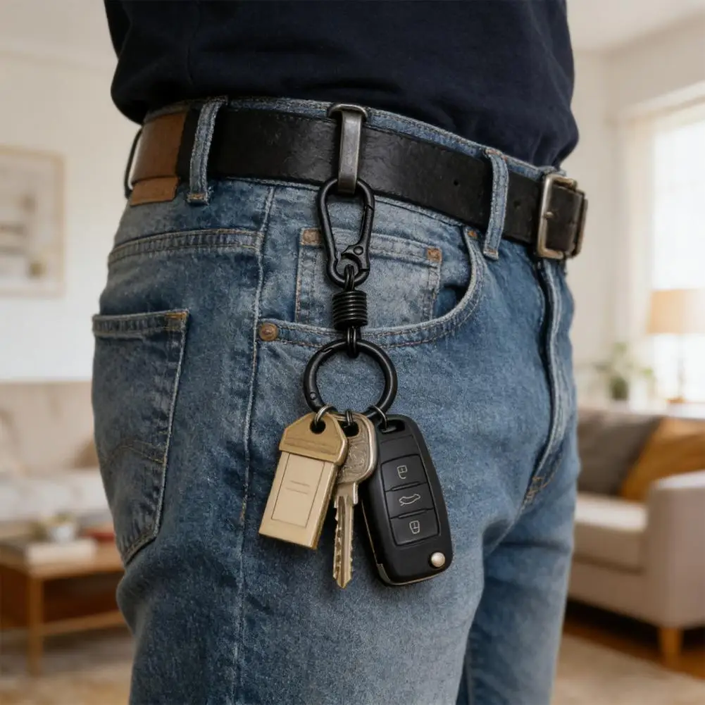 

Металлический карабин-брелок 8 см, портативный, легкий, для крепления к ремню, рюкзаку, ключам от машины, дома, для активного отдыха, с кольцом-органайзером