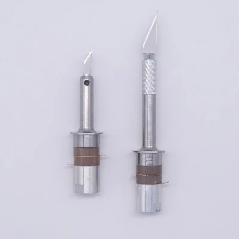 1pcs ไทเทเนียมอัลตราโซนิกมีด transducer อัลตราโซนิกตัดมีด transducer 40KHZ การสั่นสะเทือนตัด transducer sensor