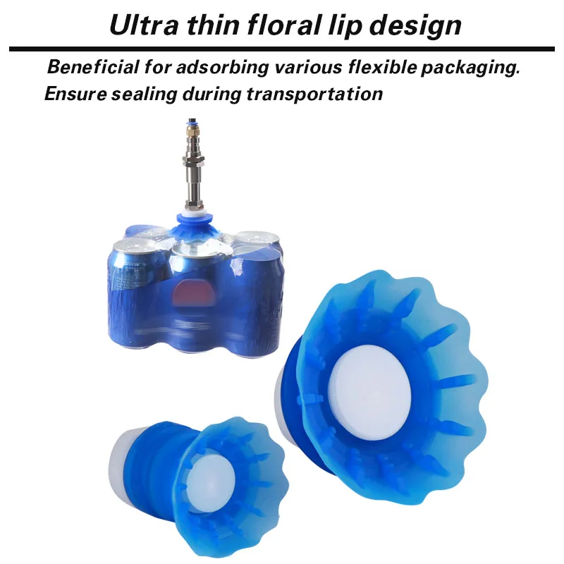 STP Complete Vacuum Suction Cup Kit Corrugated Silicone Suction Pad With Spring Shock Absorber Rod Mini Vacuum Generator