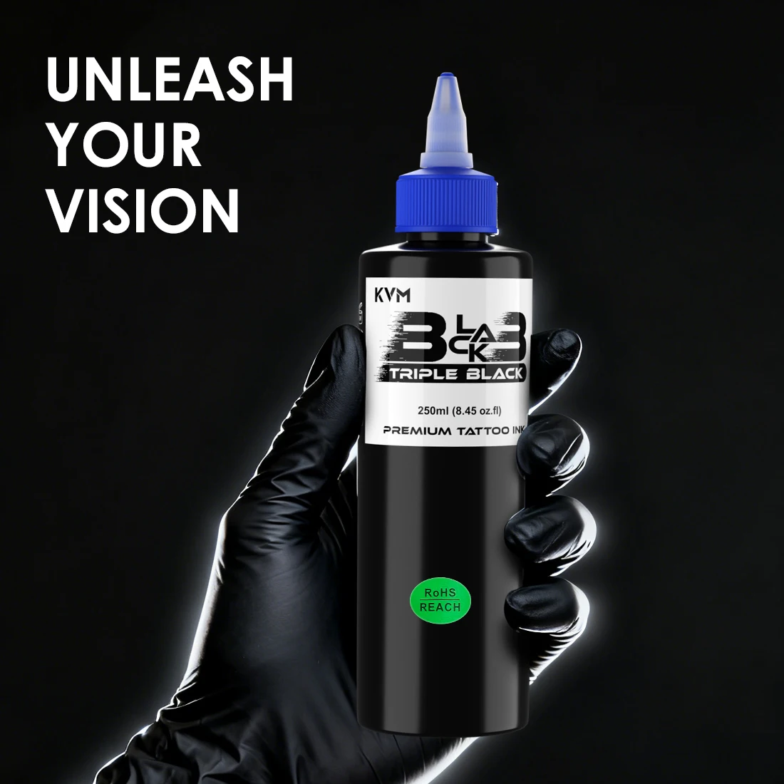 

KVM 1Pcs 8oz Black Tattoo Ink Pigment Body Art Tattoo Professional Beauty Paints Makeup Permanent Tattoo Ink for Body Art Paint