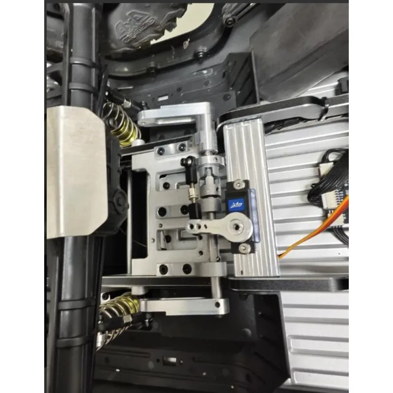 7075 Aluminum Alloy Electric Anti-Roll Bar, Open/Close Switchable Sway Bar for 1/7 Rlaarlo MK07 JK07 RC Crawler Upgrade Parts