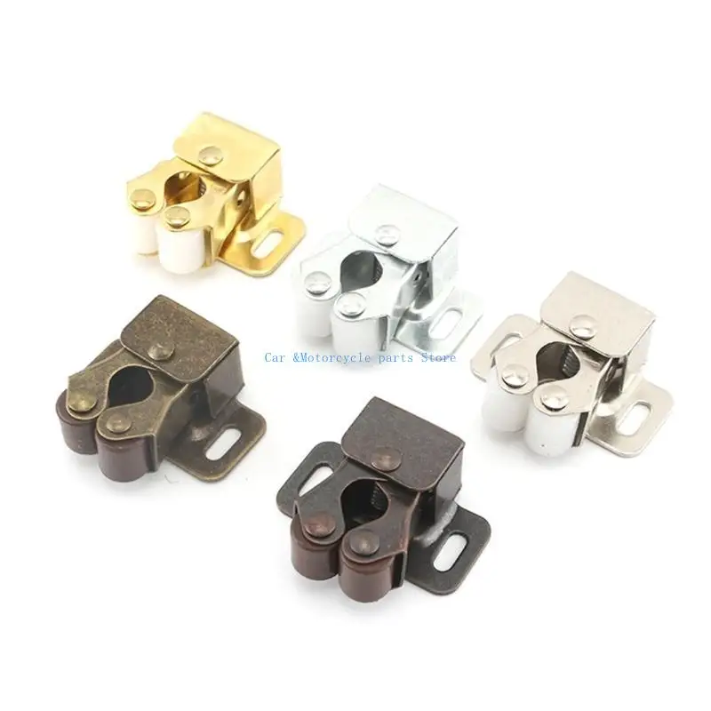 Y9UC Double Ball Roller Catches Cupboard Cabinet Door Locks Home Cupboard Lock