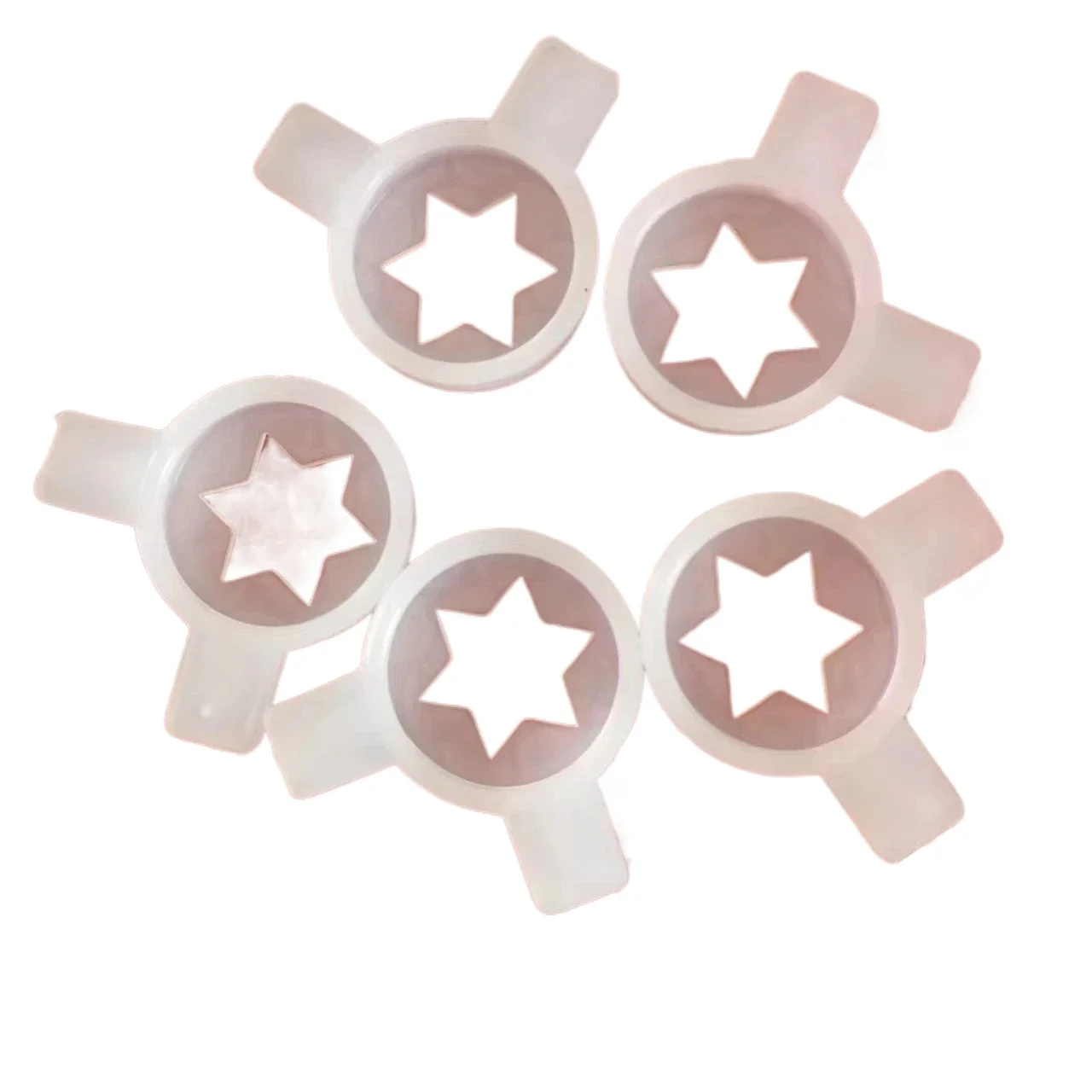 5PCS for Donper ice cream machine accessories ice cream machine outlet flower nozzle ice cream hexagonal star modeling cap