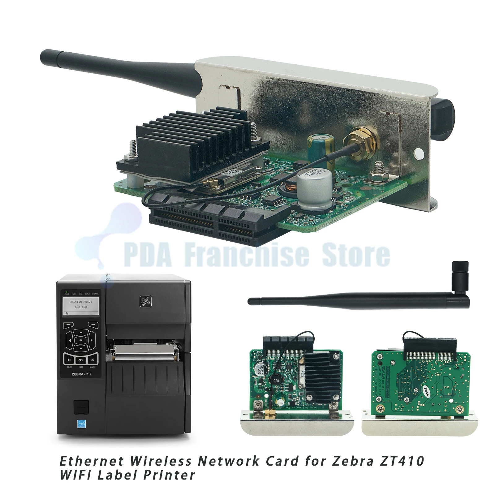 الشحن من الولايات المتحدة، P 1033782 -101 بطاقة شبكة WiFi لاسلكية لـ Zebra ZT210 ZT230 ZT410 ZT420، العلامة التجارية الجديدة