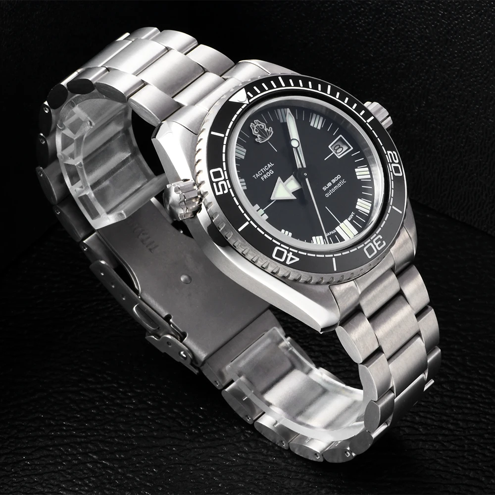 Tactical Frog 41MM Men's Luxury Watch Automatic Mechanical Movement NH35A Titanium Sapphire 200M Waterproof C3 Luminous  Watches view 4