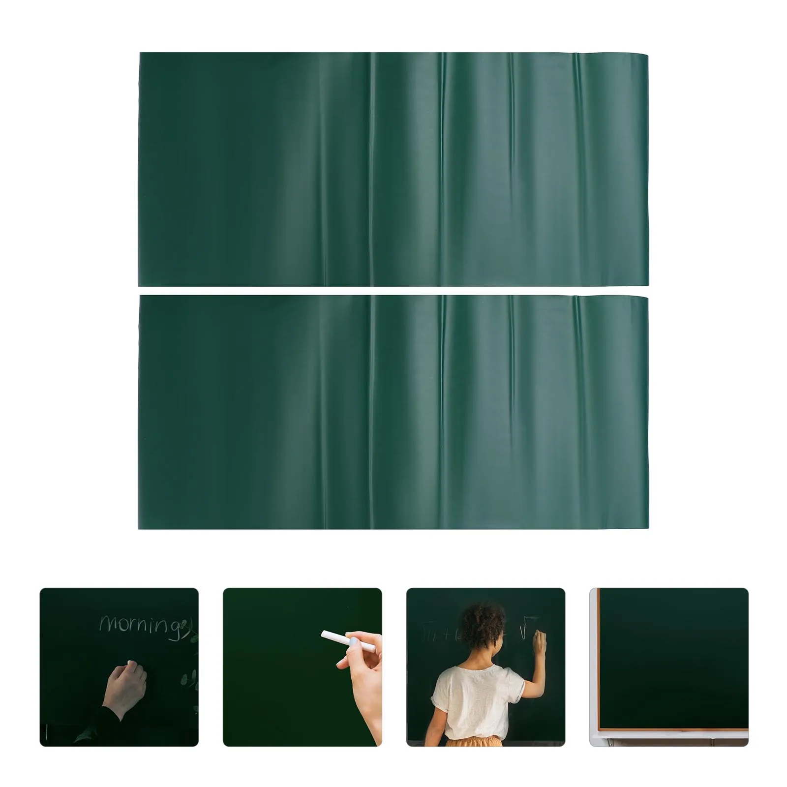 

2 Pcs Chalkboard Wall Sticker Drawing Wallpaper Writing Removable for Painting Pvc Graffiti Adhesive