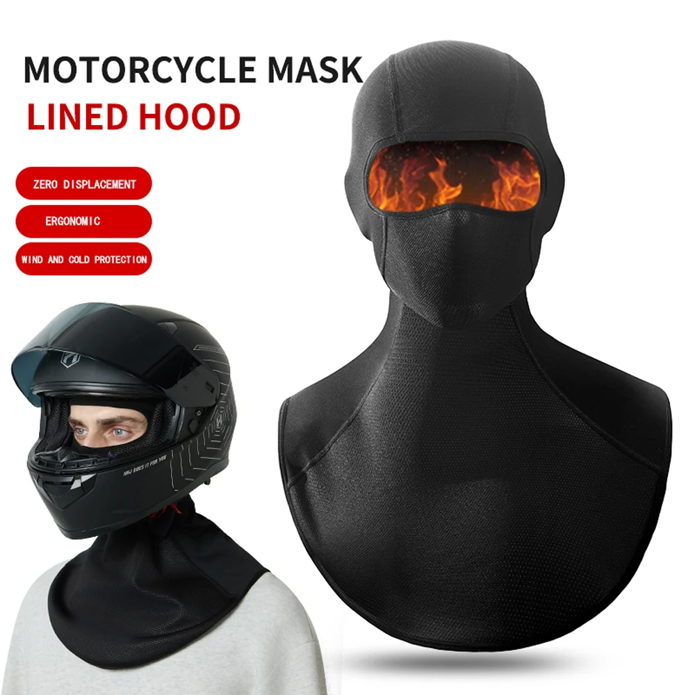 Outdoor extended warm head cover motorcycle head cover windproof lining mask riding cold neck ski mask winte