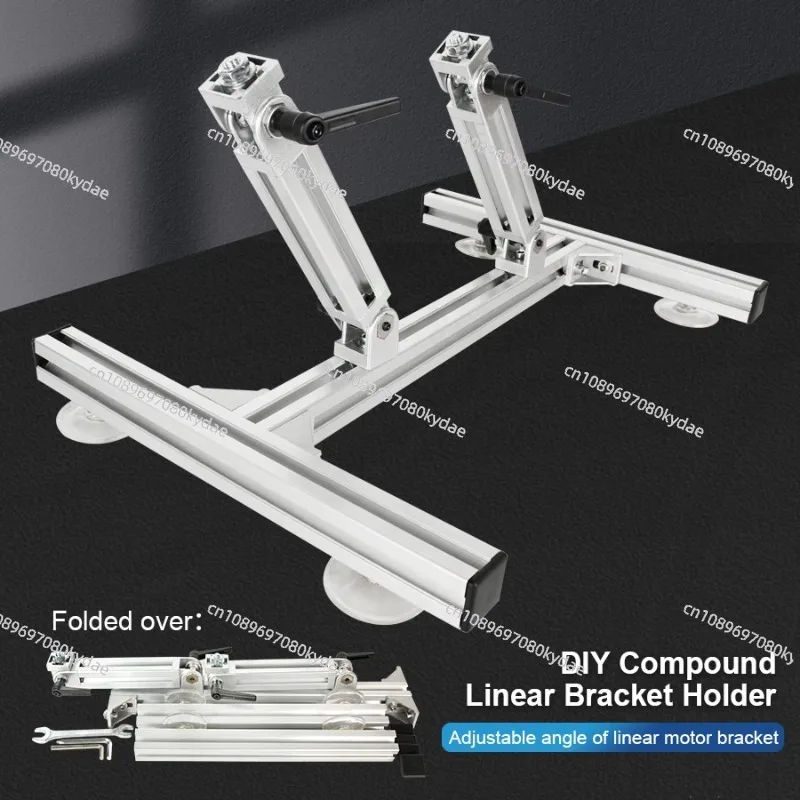 Aluminium Alloy Stand for DIY Linear Actuator Reciprocating Linear Motor Stainless Steel Bracket Adjustable Angle Bracket