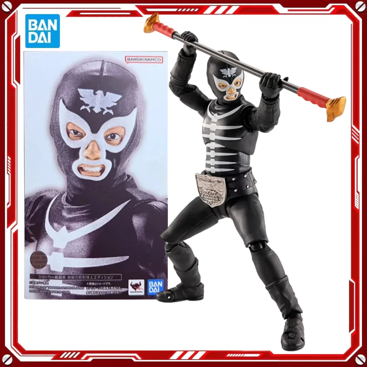 

Оригинальные фигурки Bandai Kamen Rider: SHF Shocker Combatman, Evil Showa Kaijin. Коллекционные аниме-фигурки, модель для сборки, подарок.