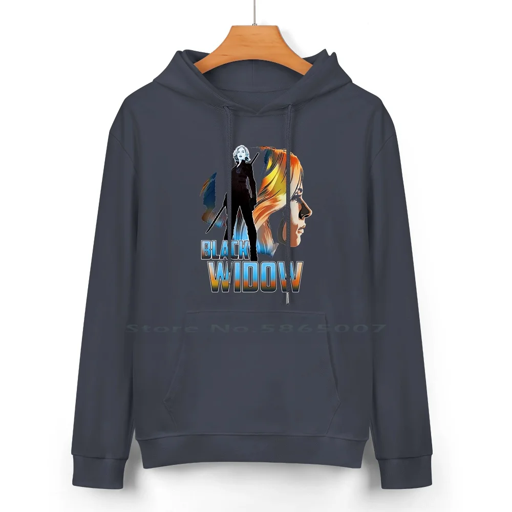 Black Woman Widow Strong Cotton Hoodie Sweater 24 Colors Popular Strong Movie Oman Hot 100% Cotton Hooded Sweatshirt For Women