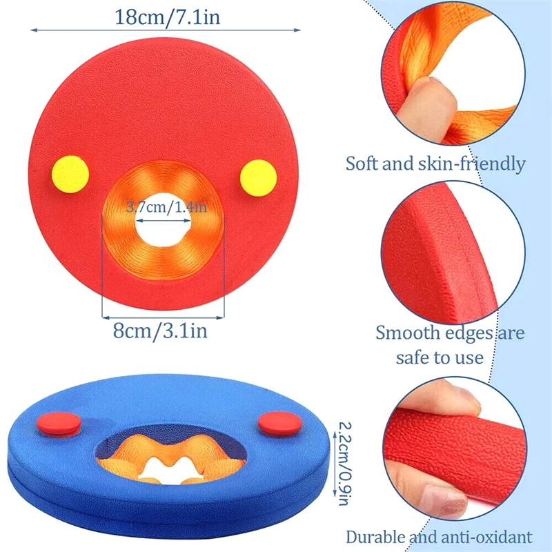 6 pçs/set natação braço flutuador discos eva espuma mangas flutuantes inflável exercício de natação do bebê círculos anéis