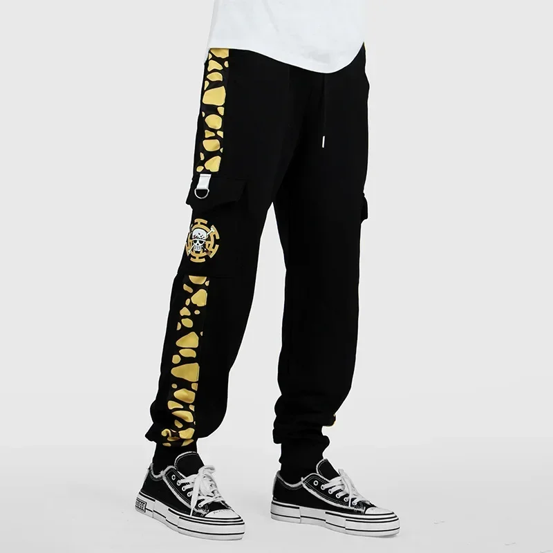 

A 2025 Anime Pants Cosplay Costumes Trafalgar Law Leisure Overalls Zoro Luffy Sweatpants New xjr89