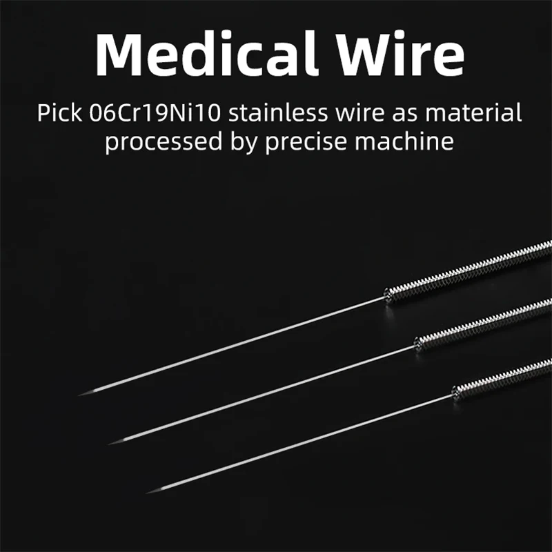 SHENLONG Disposable Sterile 500 Pcs Acupuncture Needle with Tube Stainless Steel Acupuncture Needles Chinese Acupuncture Therapy