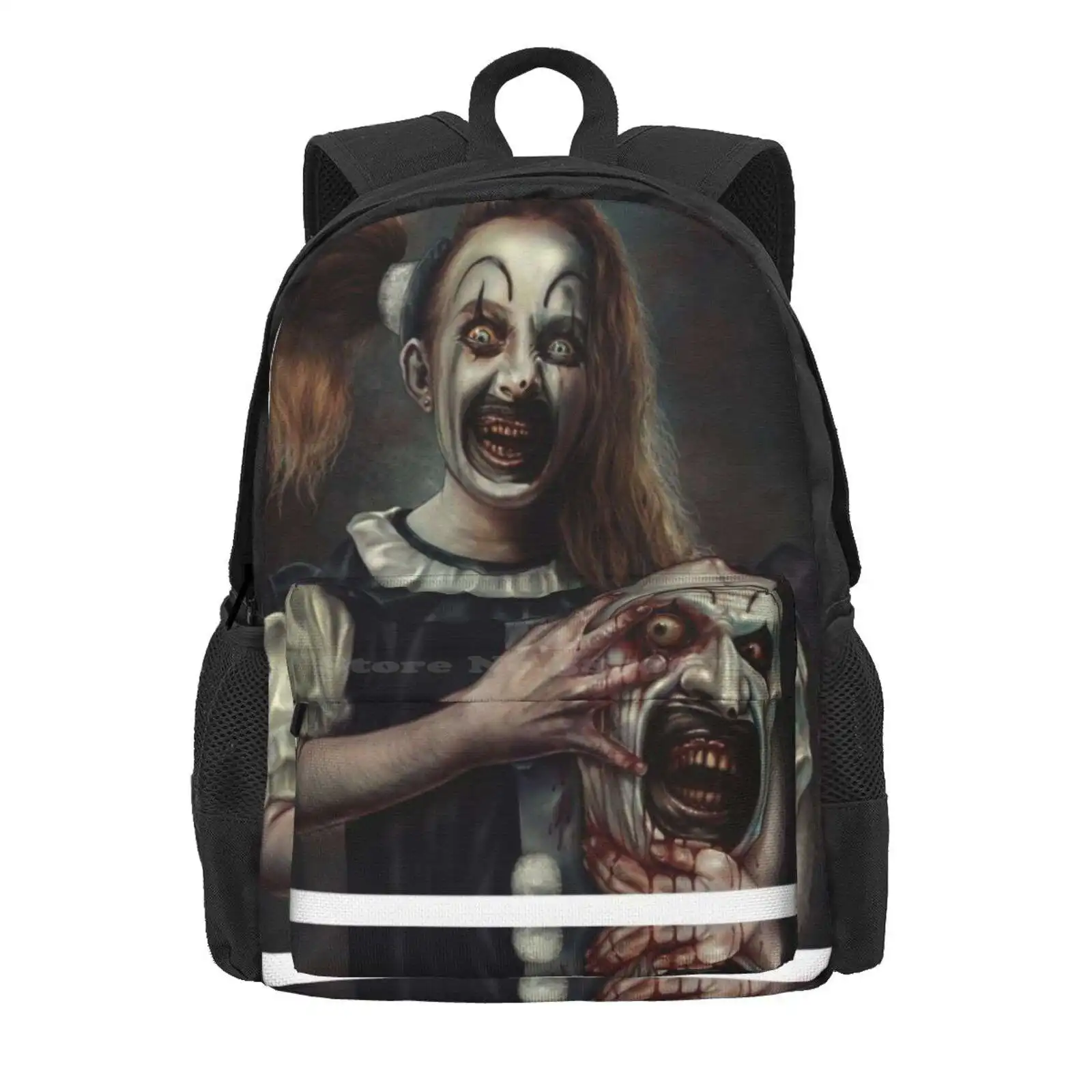 Terrifier 2- The Little Pale Girl Hot Sale Schoolbag Backpack Fashion Bags Terrifier 2 Art The Clown Terrifier Movie Halloween