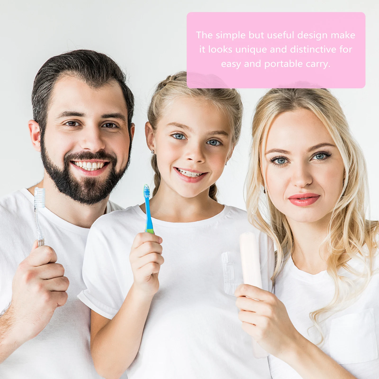 

4Pcs Portable Toothbrush Box Durable Plastic Travel Holder Camping Organizer Easy Carry Protable Toothbrush Case