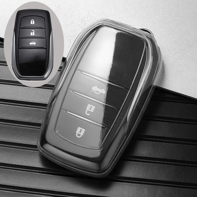 Nowość Miękkie etui na kluczyk samochodowy Tpu do Toyoty CHR Hilux Fortuner Land Cruiser 200 Camry Corolla Crown RAV4 Highland