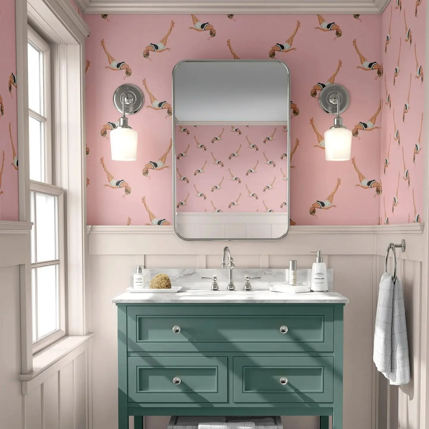 Retro Pink Falling … - image