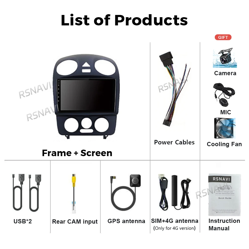 Android 15 Carplay Auto For VW Volkswagen Beetle 2000 2001 - 2012 Car Radio 4G WIFI Player Multimedia srereo Navigation Video BT