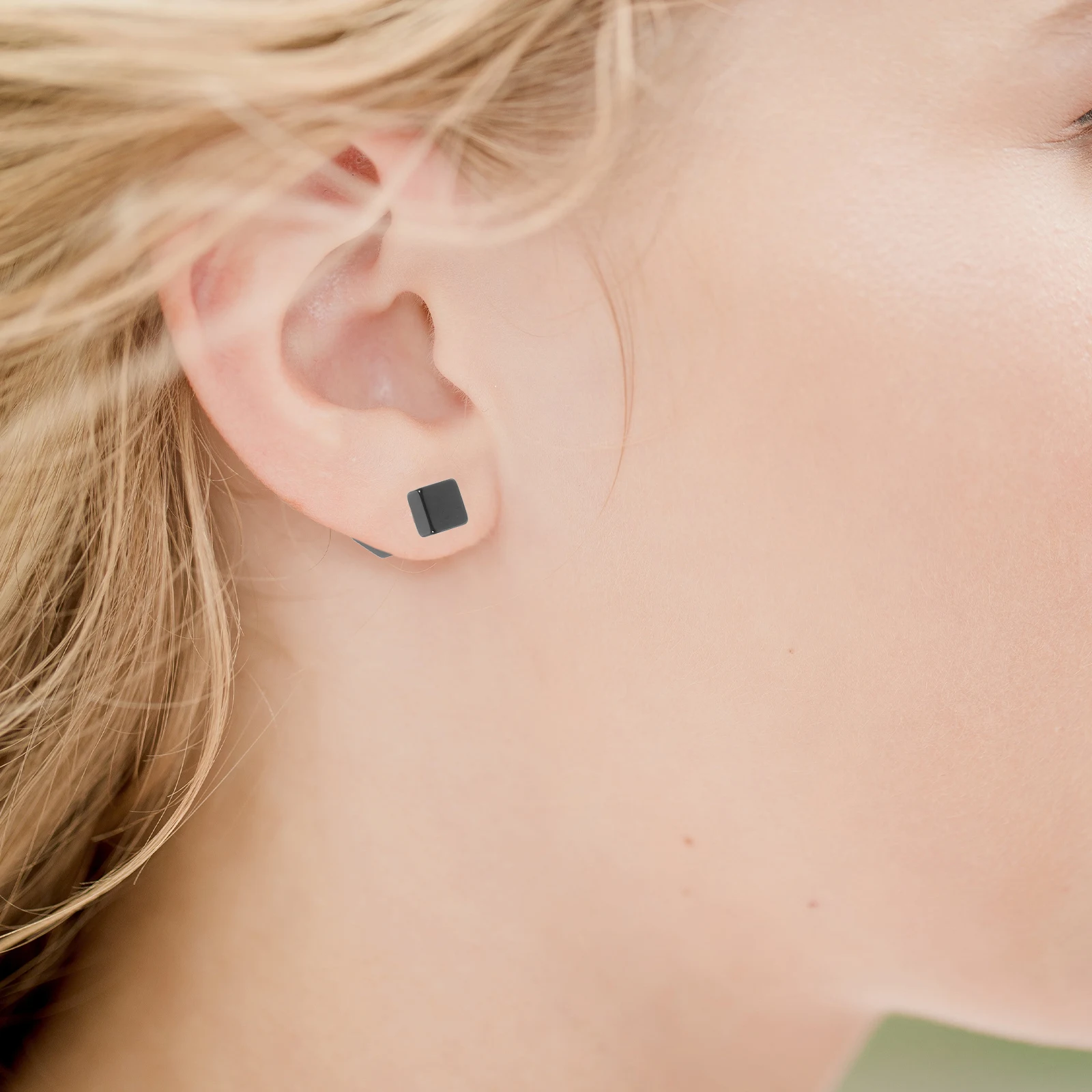 

10pcs Dumbbell Earrings Men Women Titanium Steel Tiny Fake Plug Ear Studs For Mens Long Wear Small Gauge Earring Studs