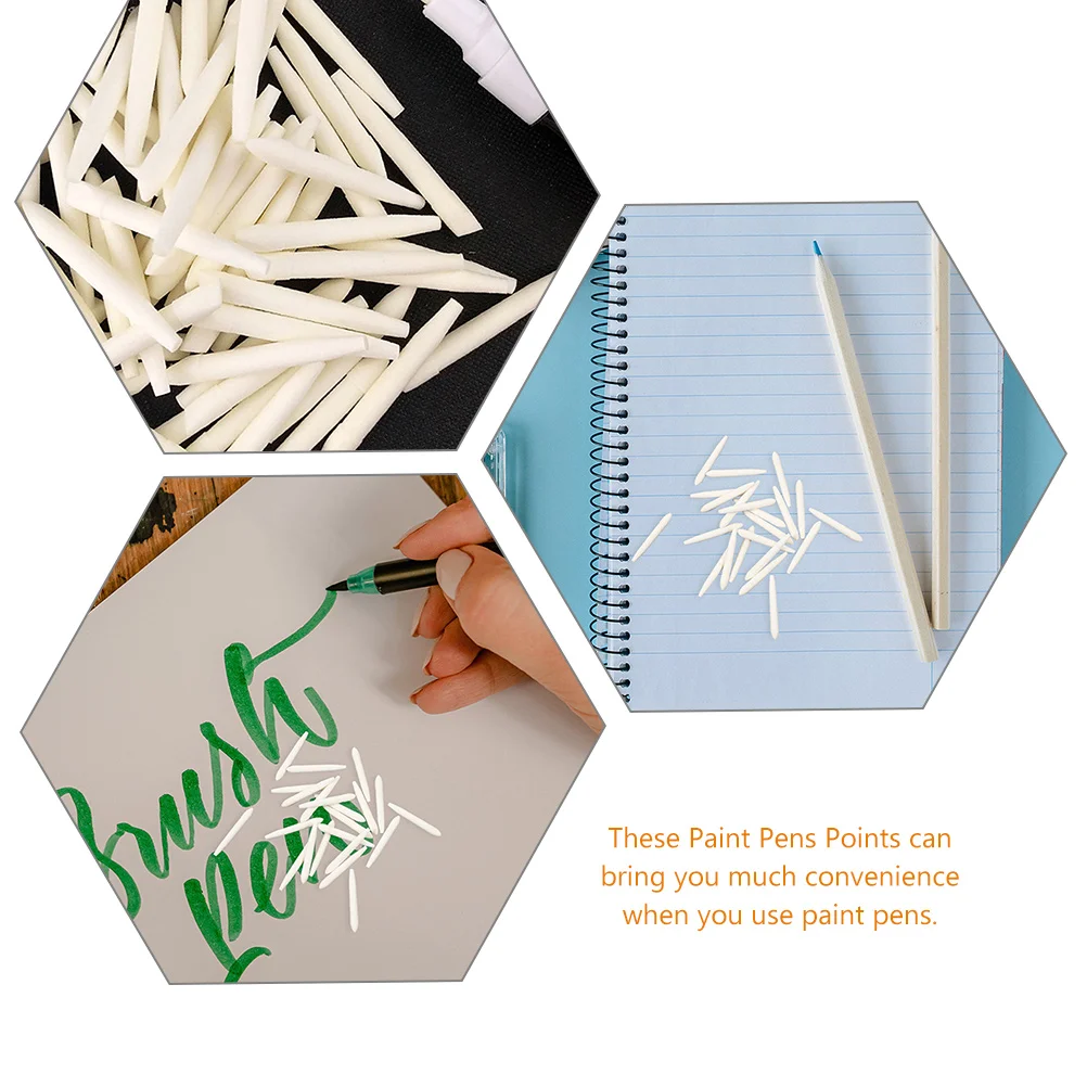 

30pcs Paint Nibs Replacement Tips Fine Round Points Durable Oil Painting Pen Supplies Portable Universal Replacement Nibs