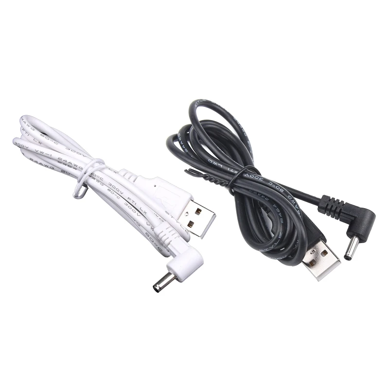 90 Degree for DC Power Connector Adapter 3.5 x 1.35mm Bend Plug to USB Power Cable for Speaker Table Lamp Dropship