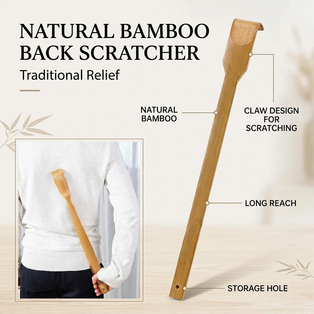 Bamboo Back Scratcher Scratching Massager Body Massage Anti Itch Scraper Stick Health Care Product Tickling Artifact