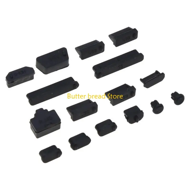 Plugs antidust W89C 13pcs Porta dati silicone morbido Porta USB Set laptop DUS