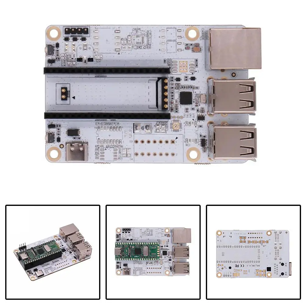 For Milk-V Expansion Board USB HUB Base Plate For Milk V Linux Board With RJ45 Ethernet USB HUB Adapter Board