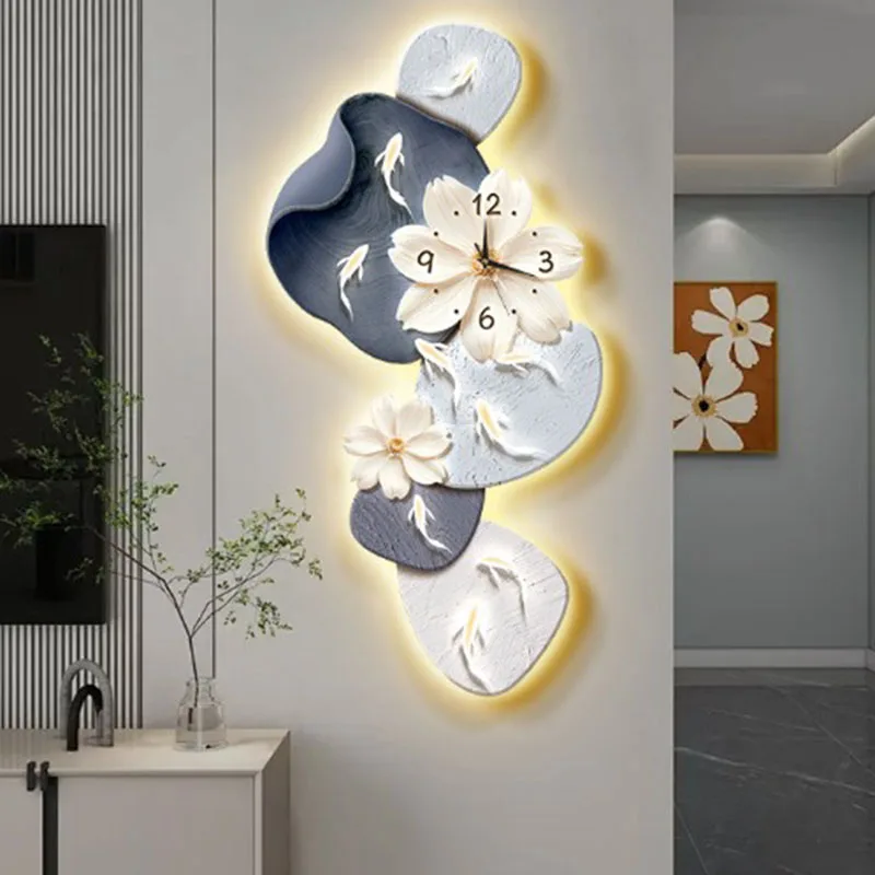 Creative Art Wall Clocks Mural Alarm Living Room Led Silent Wall Watch Modern Vintage Aesthetic Relogio De Parede Home Design