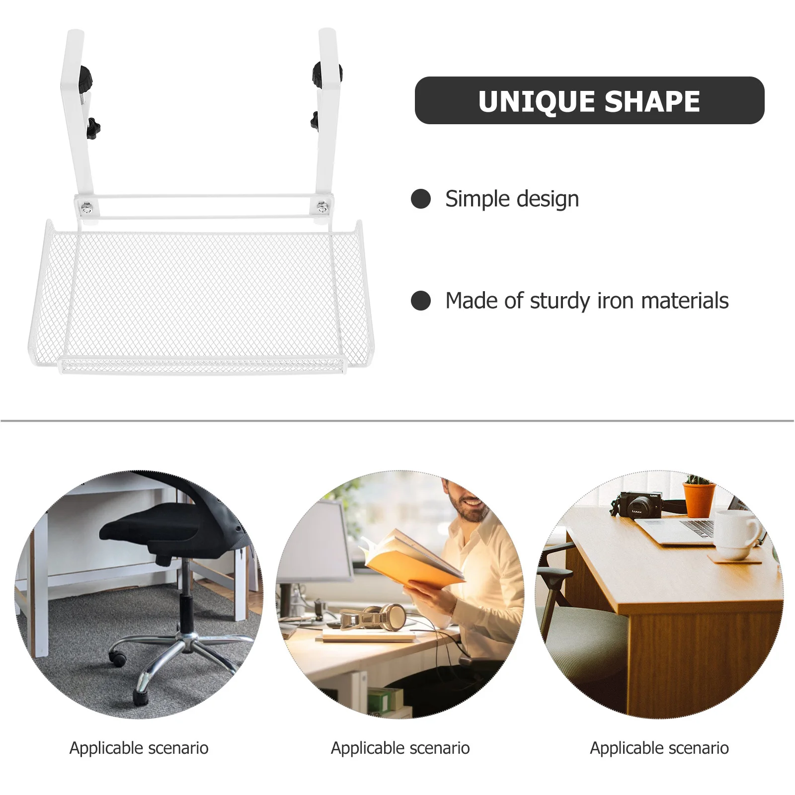 

Wire Organizer Cable Management Tray Under Desk Metal Wire Cord Rack Cable Storage Basket Desk Cord Management