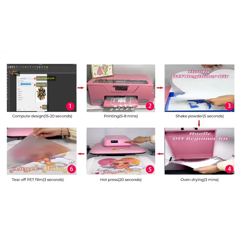 2025 A3 Dtf Printer XP600/F1080 13Inch Clothes Printing Machine For T-shirt Small Business Ideas Dtf Printer