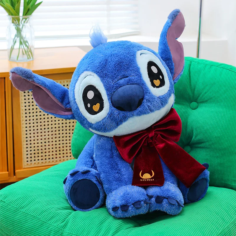 

Disney Lilo & Stitch Plush Doll 25-65cm Cute Anime Stuffed Toy Kawaii Red Bow Stitch Soft Plushie Kids Birthday Gift