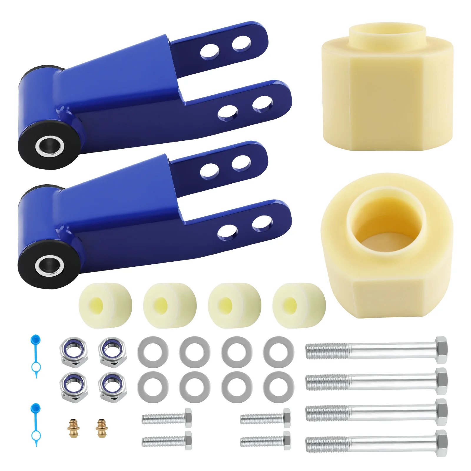 

Level Lift Kit Front 3'' Rear 2'' Shackle fit for Jeep Cherokee XJ 4X4 1984-2001