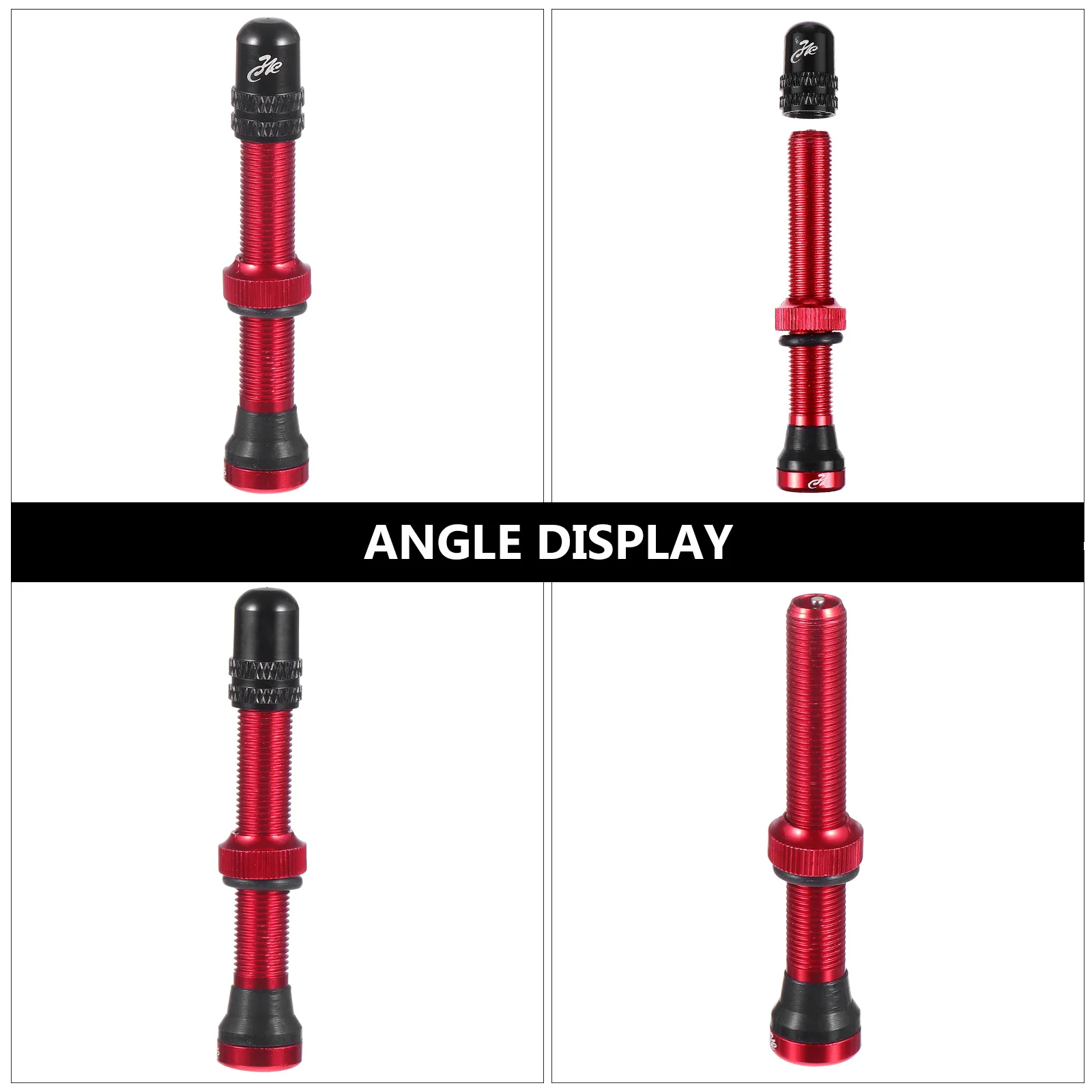 

60Mm Tubeless Tire Stem Aluminum Alloy Air Valve For Bike Durable Repair Kit Wheel Stem Cap Accessory Maintenance Tool