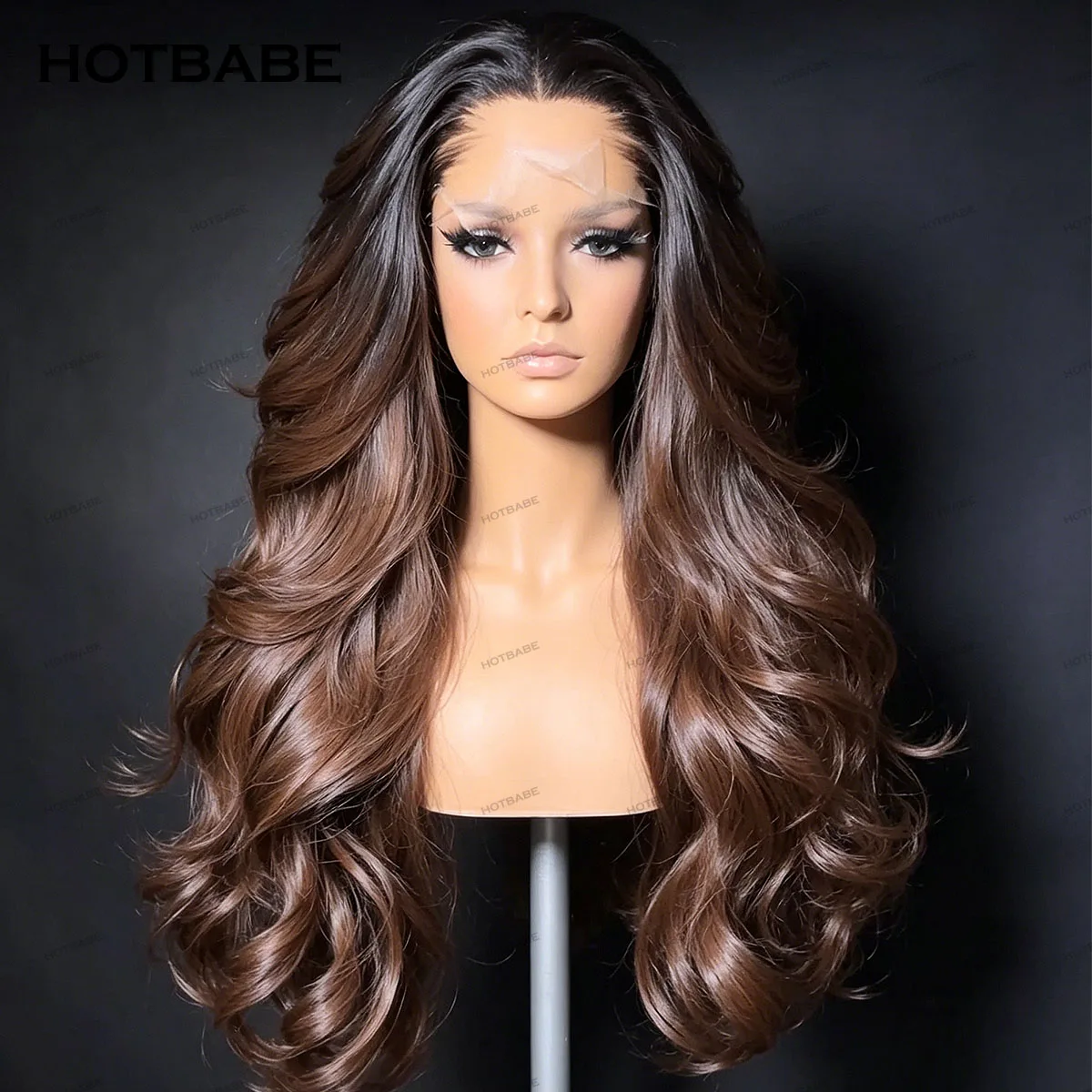 Glueless Wigs Human Hair 1B/4 Brown Body Wave Wear And Go 13×6 HD Lace Frontal Wigs 13×4/360 HD Lace PrePlucked With Baby Hair view 3
