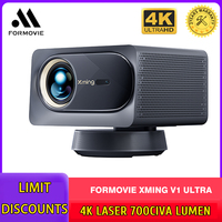 Formovie Xming V1 Ultra Projector 1100ANSI Lumens HDR LED For Home Portable Cinema MEMC 4K 2+32GB Wifi6 Dolby Audio Laser Beamer