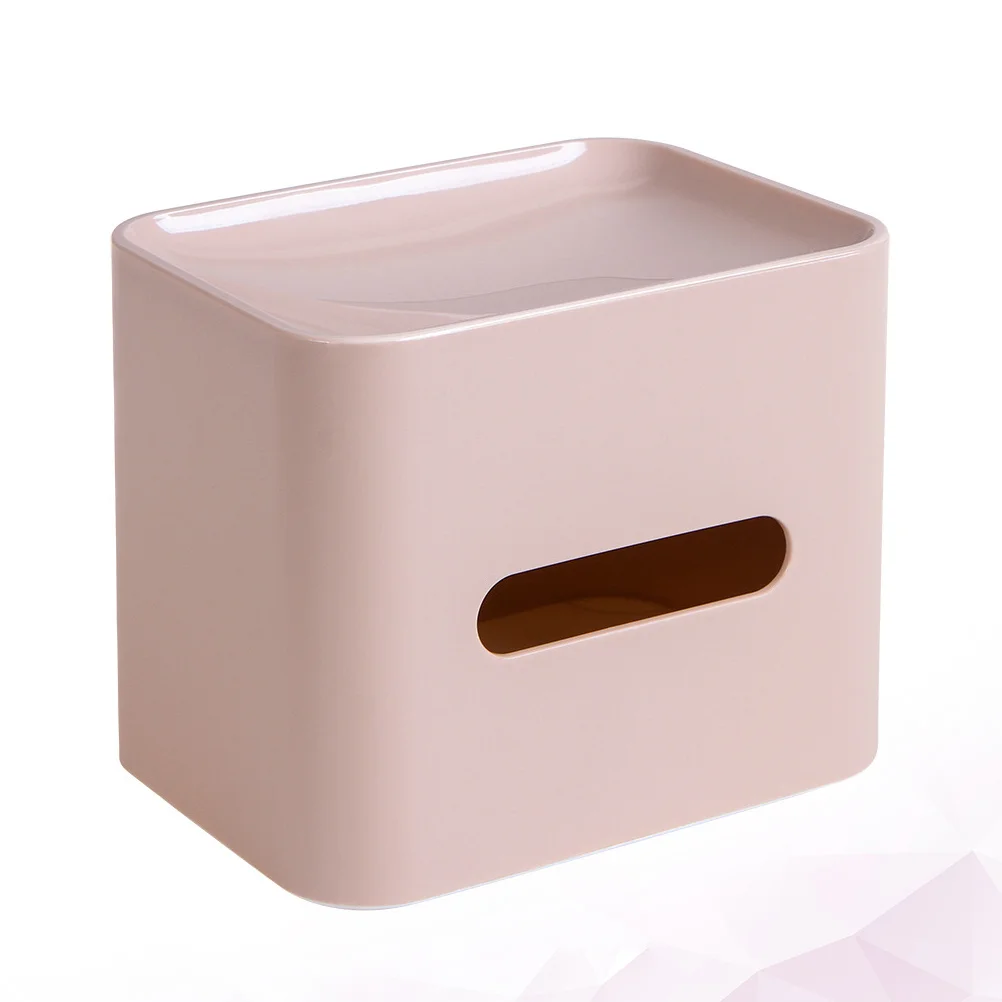 

Pink Modern Tissue Box Simple Style Paper Towel Storage Organizer for Home Office Living Room Restaurant Napkin Holder Storage