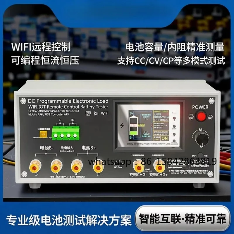 High-Accuracy Resolution Battary Capacity Monitor Charging Tools WiFi 200V 50A DC Electronic Load Tester