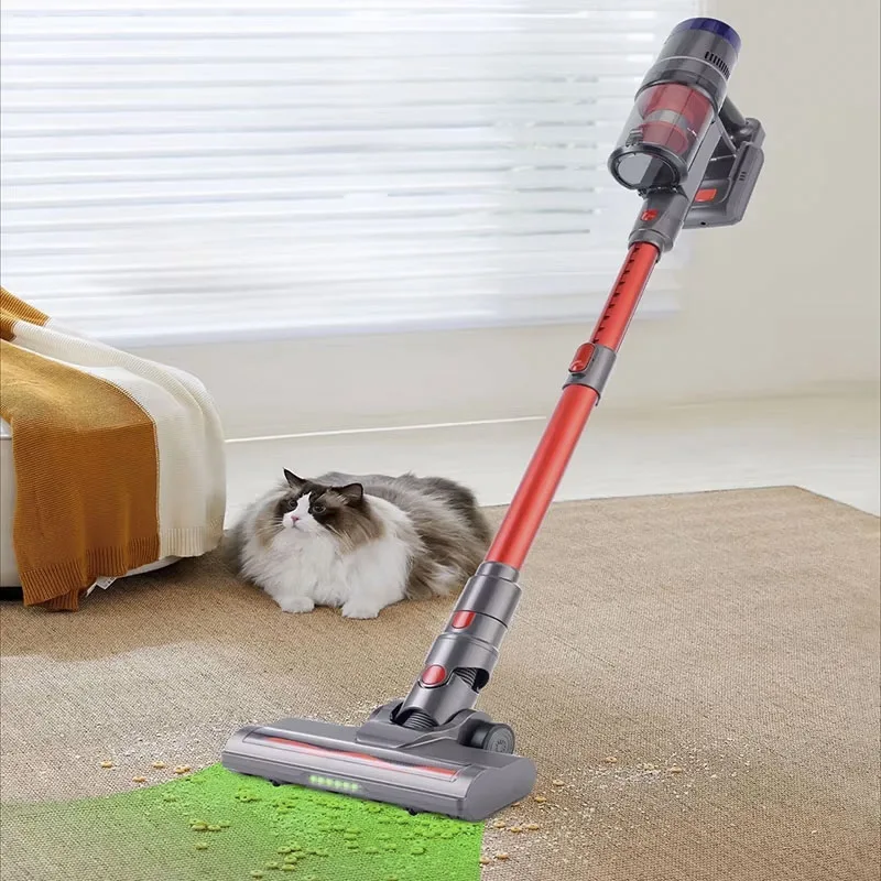 مكنسة كهربائية محمولة باليد IDEACH 38kPa مع شاشة تعمل باللمس مكنسة كهربائية 3 أوضاع طاقة مكنسة كهربائية منزلية قابلة لإعادة الشحن