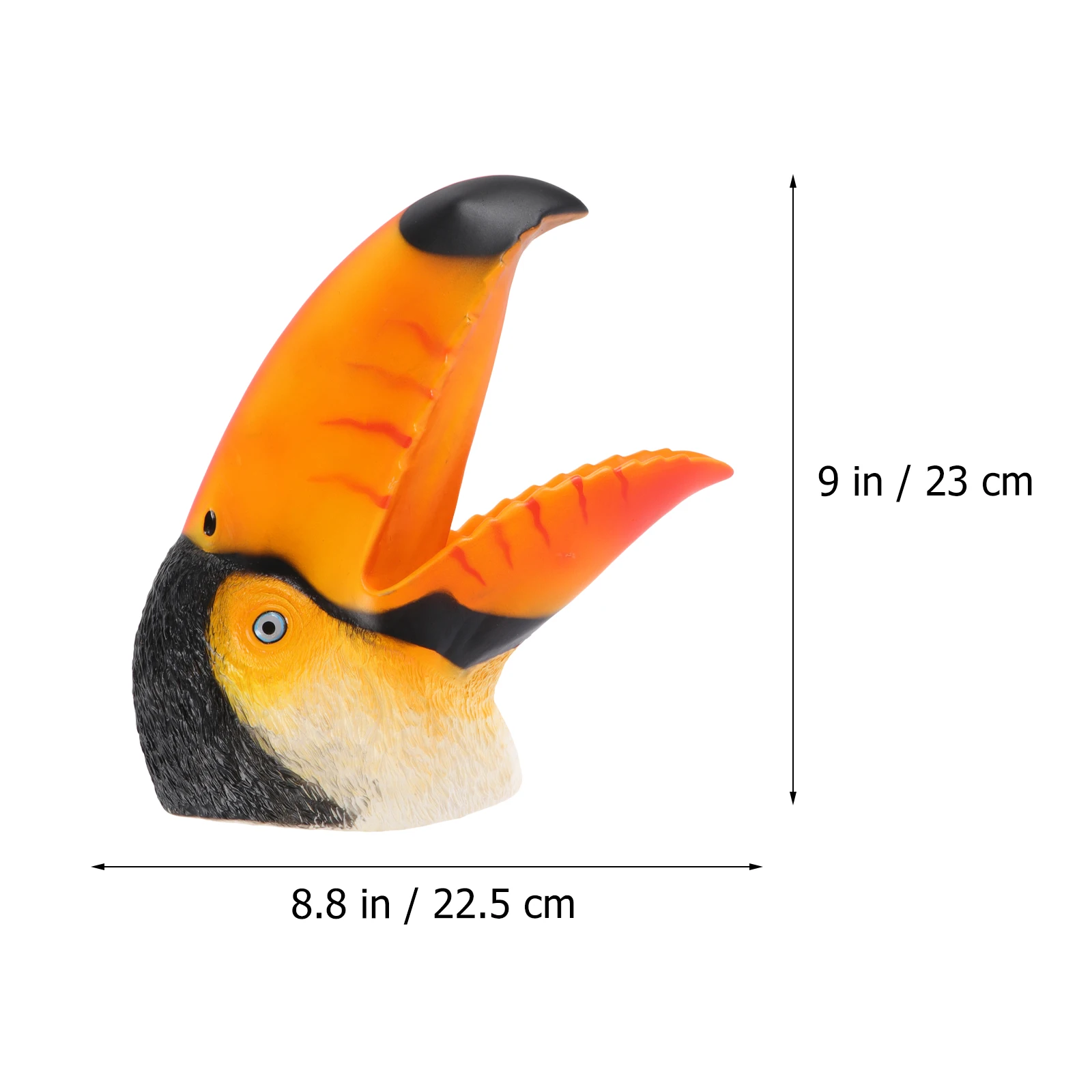 Toekan H Puppet Zacht rubberen speelgoed voor kinderen Vroeg onderwijs Verhaal vertellen Puppets Interactief H-speelgoed Veerkrachtig rollenspel