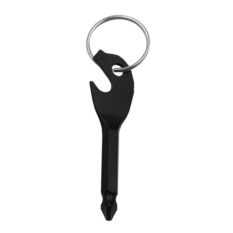 Multi-Function , Stainless Steel Keychain Multi-Function Tool, Bottle Opener, Screwdriver, Box Opener, Drill Driver