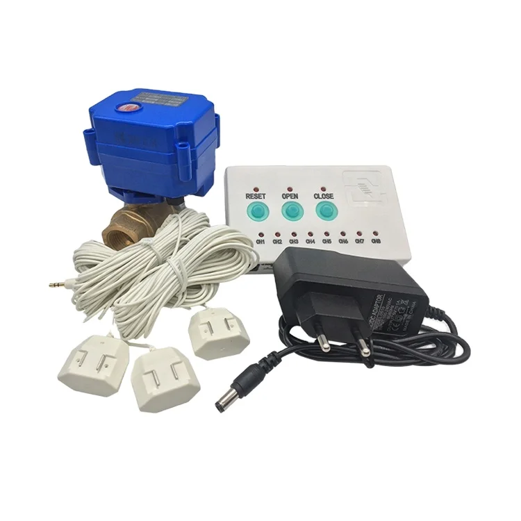 

Water Leak Detector Sensor Auto Shut off Valve for Water Leak Detector With Alarm Detection Water Proof