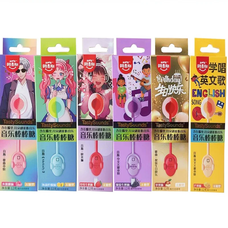 Anime Figure Music Candy Toy Multilingual Song Mashup Fruit Flavors Singing Luminous Customizable Gift with Lighting