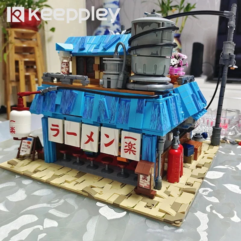 keeppley Naruto building blocks Ramen Ichiraku assembled model Sasuke Kakashi figure difficult DIY toy birthday gift