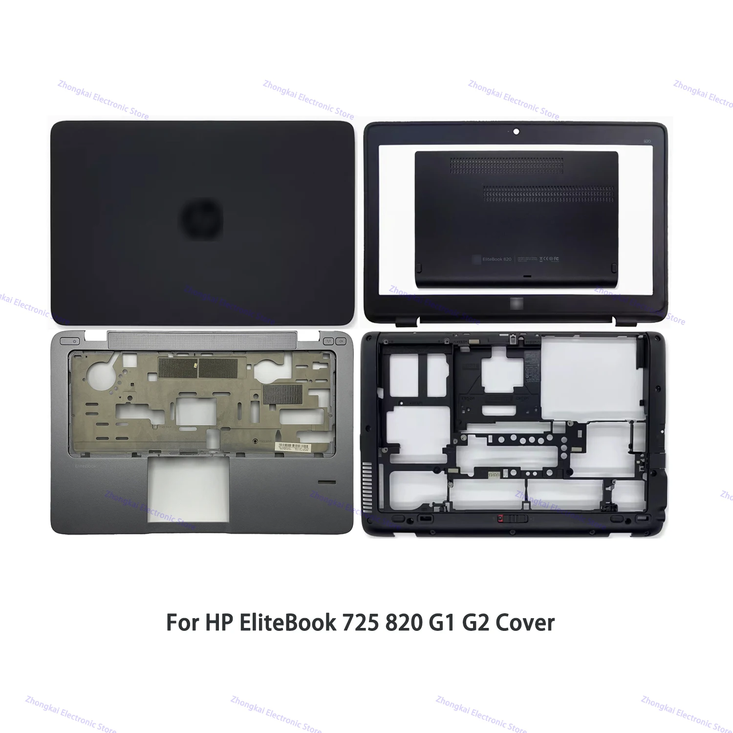 

Original For HP EliteBook 725 820 G1 G2 Laptop LCD Back Case Bezel Palmrest Bottom Base Cover 6070B0824001 783215-001