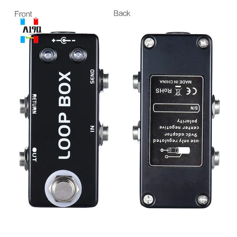 

A19Q-Mosky Mini Guitar Effect Pedal Loop Box Switcher Channel Selection True Bypass