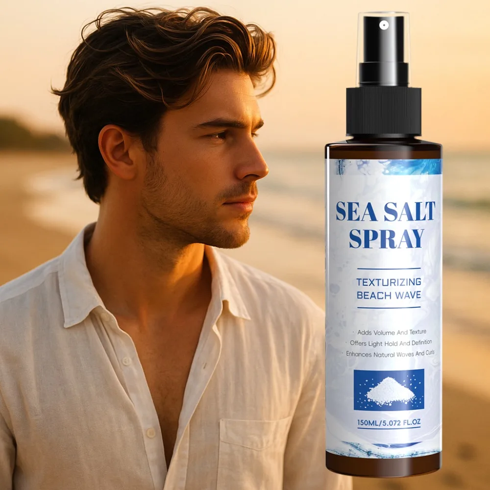 Styling-Meersalzspray für Männer, langlebig, erfrischend, leicht und keine Rückstände, verleiht die Textur für Haare und Haarpflege-Essentials