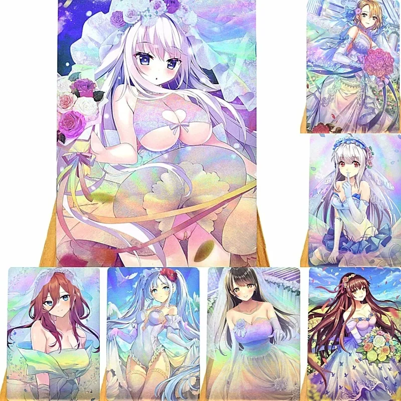 

7PCS/set Cartoon Anime Beautiful Girl Hanabi Character ACG Sexy Nude Toys Hobbies Hobby Collectibles Game Collection Anime Cards